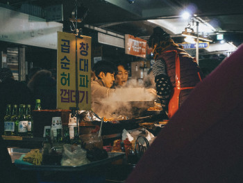 Takoyaki stalls steaming at night. Photo by Matt Rogers from Unsplash Takoyaki stalls steaming at night. Photo by Matt Rogers from Unsplash