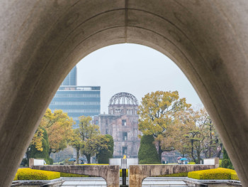 The preserved atomic bomb dome reflected in the Peace Memorial Park's pond Photo by Roméo A. on Unsplash The preserved atomic bomb dome reflected in the Peace Memorial Park's pond Photo by Roméo A. on Unsplash