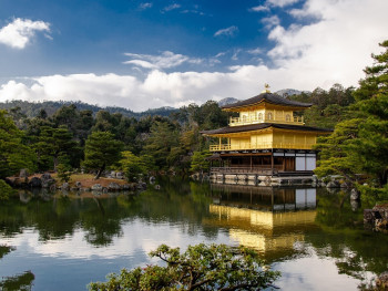 Golden Pavilion reflected in pond with autumn maples Image by Penny from Pixabay Golden Pavilion reflected in pond with autumn maples Image by Penny from Pixabay