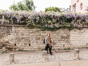 Embarking on a walking tour discovering hidden gems