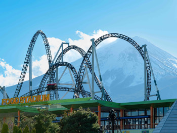 Roller coaster at Fuji-Q Highland. Roller coaster at Fuji-Q Highland.