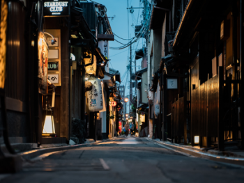 Narrow alley at night Narrow alley at night