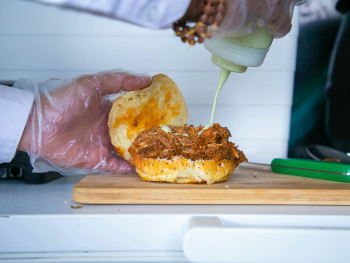 Bifana pork sandwich 