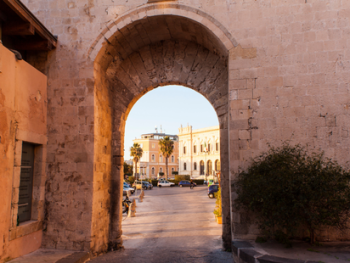 Ancient stone city gate in Sorrento Ancient stone city gate in Sorrento