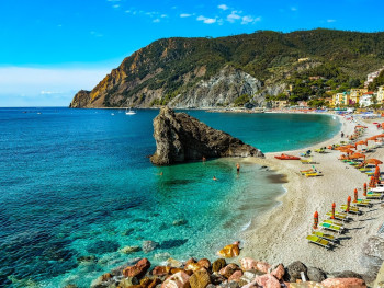 Monterosso beach with the cliffside trail toward Vernazza Image by user32212 from Pixabay Monterosso beach with the cliffside trail toward Vernazza Image by user32212 from Pixabay