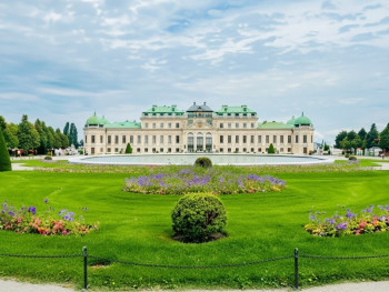 Royal palace in Monza with gardens and wide open lawns Royal palace in Monza with gardens and wide open lawns
