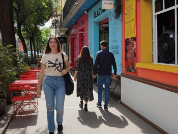 Sidewalk in San Rafael