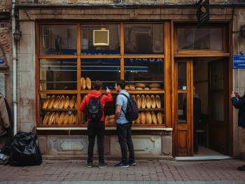 Traditional bakery in Olney market town Traditional bakery in Olney market town