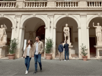 Quiet Renaissance courtyard at Palazzo Altemps Quiet Renaissance courtyard at Palazzo Altemps