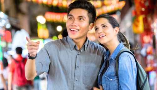 Night in Singapore with a local