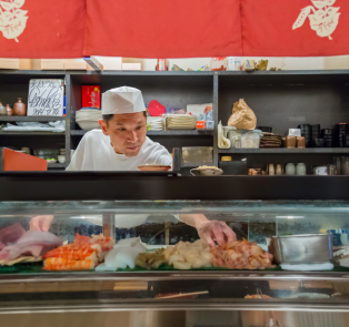 Fresh seafood in Osaka, Japan