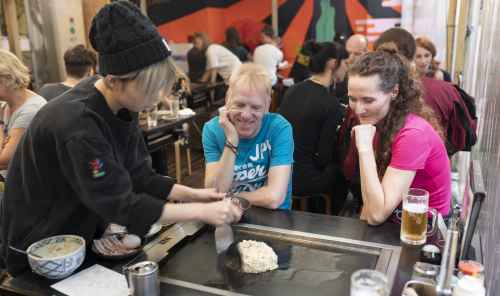 Okonomiyaki experience: Osaka's world famous pancake