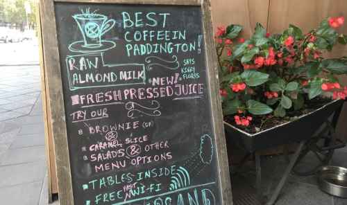 Eat like a local - cafe Culture in Paddington
