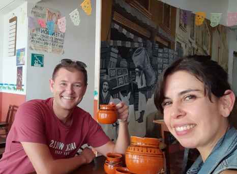 Toasting with Traditional Pulque