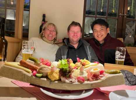 A Bavarian Feast with New Friends!