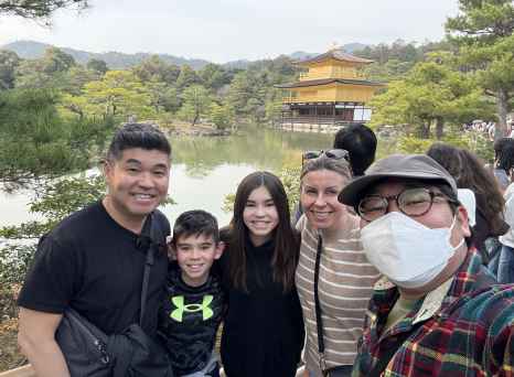The perfect view to end a perfect Kyoto day.
