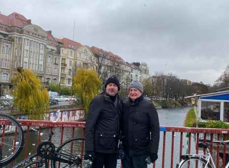 Serenity on a Rainy Bridge