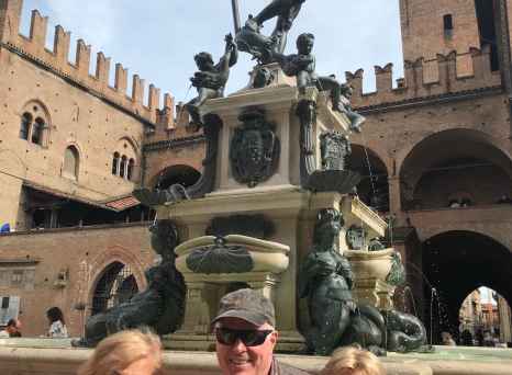 Legends & Laughter: Posing Proudly at the Fountain of Neptune