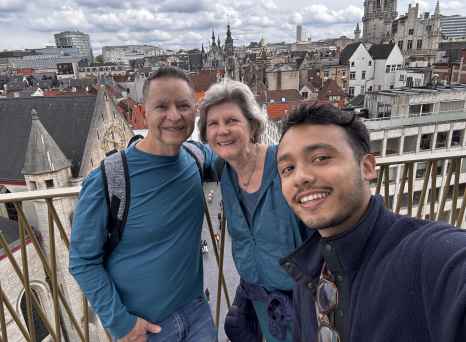 Soaking in Belgian Rooftop Views