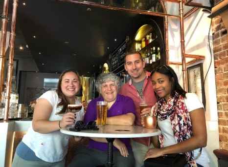 Toasting to new friendships Down Under