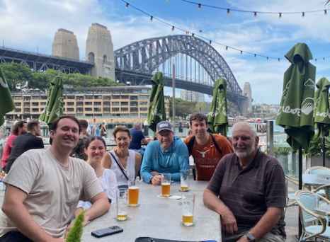 Sharing laughs and local flavors with new friends