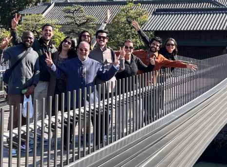 Joyful Bridges: Connecting Hearts on a Sunlit Day