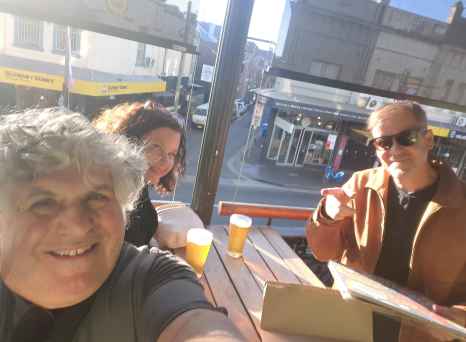 Cheers to good company and local vibes in Sydney