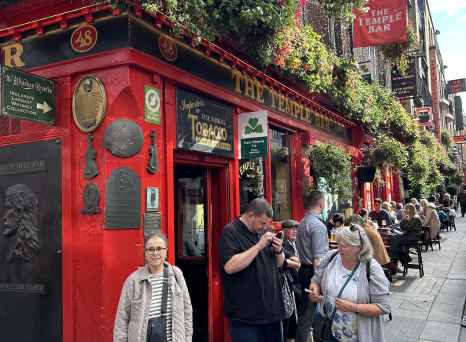 Visitors Enjoying Vibrant Moments at The Temple Bar