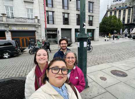 Exploring Together: Joyful Moments in Town