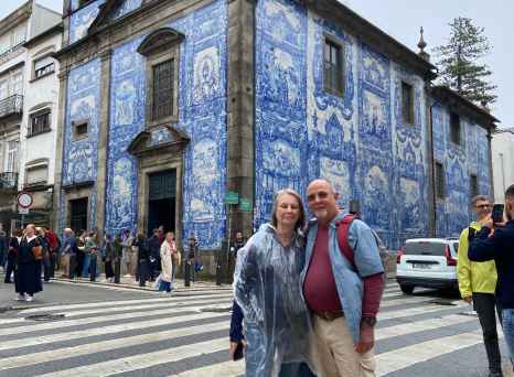 Rain-Soaked Joy at the Timeless Tile Church