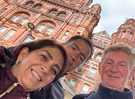 Joyful Moments at the Historic Building