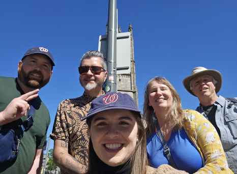 Sunny Smiles Under a Brilliant Blue Sky