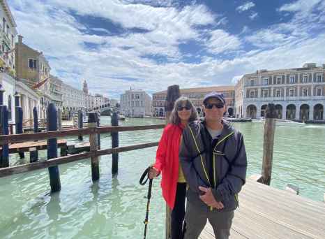 Sunlit Stroll by the Venetian Canals