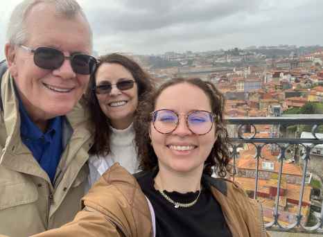 Joyful Moments on a Rooftop Journey