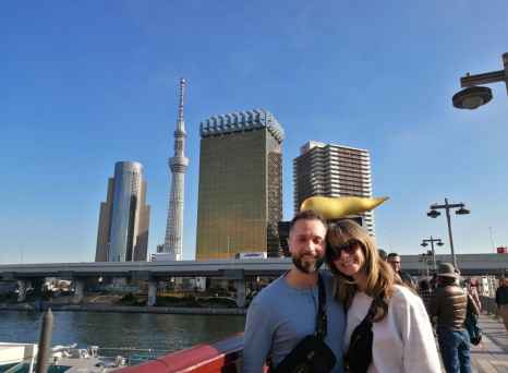 Serene Smiles Under Tokyo Skies