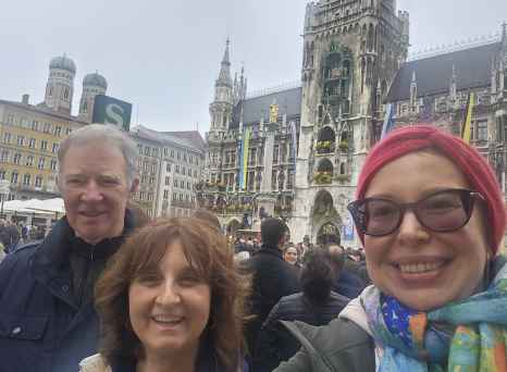 Joyful Stroll in Munich's Heart
