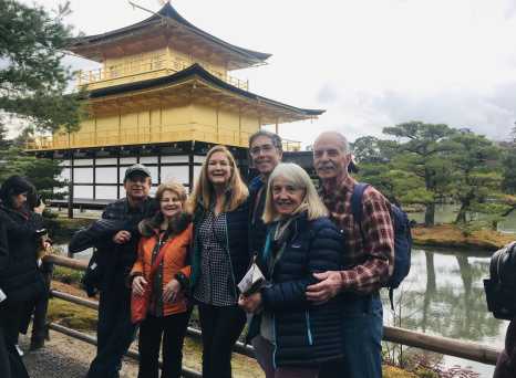 Golden hour at Kinkajou-ji!