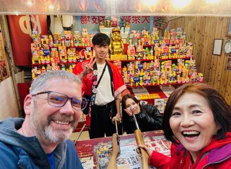 Shooting, Games and Smiles in Osaka's Nostalgic Alley!