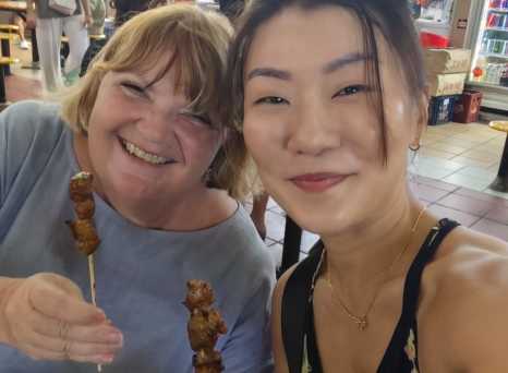 Satay and Smiles at the Hawker Centre!