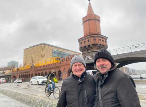 Victory Tower Reflections: Past Meets Present