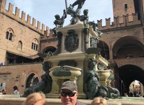 Legends & Laughter: Posing Proudly at the Fountain of Neptune
