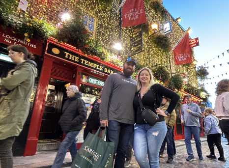 Twilight Stroll in Dublin's Temple Bar