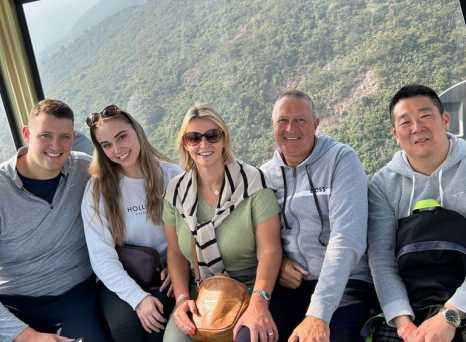 High above the hustle, discovering breathtaking views with those who matter most.