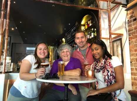 Toasting to new friendships Down Under