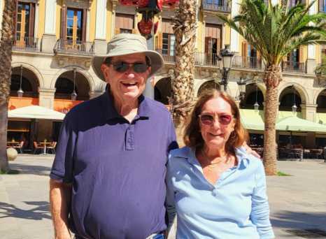 Joyful Moments Under the Palm Trees