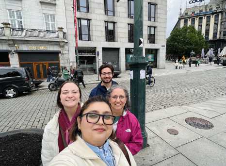 Exploring Together: Joyful Moments in Town