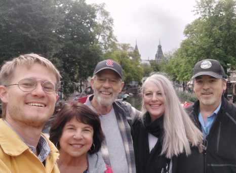 Sunny Smiles on a Riverside Stroll