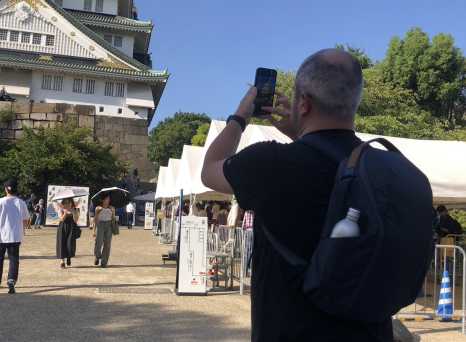 Traveler's Perspective at the Castle Gate
