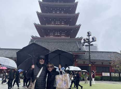 Rainy Day Stroll at the Pagoda