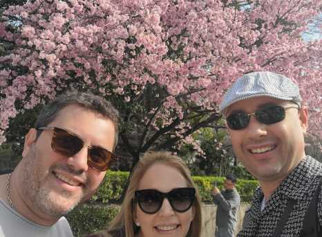 Under the Cherry Blossom Canopy: Joyful Moments